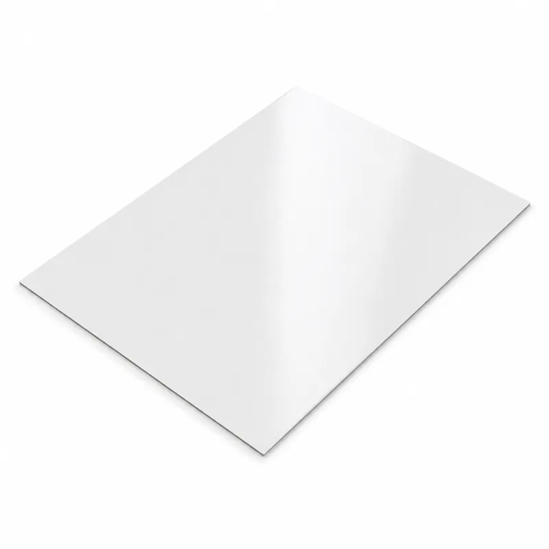 Food-grade FRP gelcoat panel with glossy white surface finish