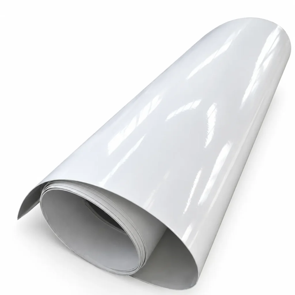 Roll of glossy white FRP gelcoat sheet for refrigerated truck panels